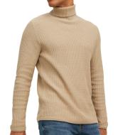 Pull Écru Homme Jack & Jones Blucarlos pas cher