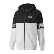 Sweat Zippé Blanc/Noir Homme Puma Power Colorblock pas cher