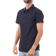 Chemise Manches Courtes Marine Homme Teddy Smith Cut