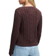 Pull Marron Femme Superdry Essentials Cable Jumper vue 2