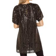Robe Noir à sequins Femme Superdry vue 2