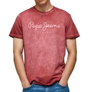 T-shirt Rouge Homme Pepe jeans West Sir pas cher