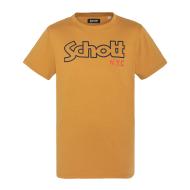 T-shirt Ocre Homme Schott Vintage pas cher
