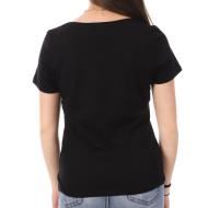 T-shirt Noir Femme Morgan Serigraphie DALILA vue 2