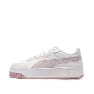 Baskets Blanc/Rose Fille Puma Carina Street Beach pas cher