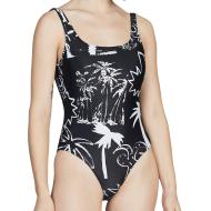 Maillot de Bain 1 pièce Noir/Blanc Femme Quiksilver pas cher