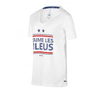 T-shirt Blanc Femme Equipe de France Slogan pas cher