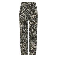 Pantalon Noir/Beige Femme Only Nova Life Palazzo pas cher