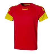 Maillot Rouge et Jaune Homme/Enfant Hummel Chevrons MC pas cher
