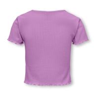 T-shirt Violet Fille Only Nella vue 2