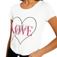 T-shirt Blanc Femme Morgan Dwin