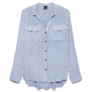 Chemise Bleu clair/Blanc Femme Vero Moda Bumpy vue 2