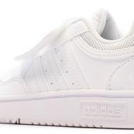 Baskets Blanches Garçon Adidas Hoops 3.0 vue 7