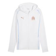 OM Veste de Survêtement Blanche Homme Puma 24/25 pas cher