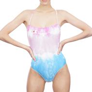 Maillot de bain Bleu Rose Blanc Femme Reverse Weave pas cher