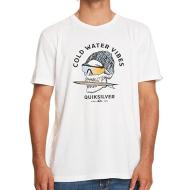T-shirt Blanc Homme Quiksilver Skullss