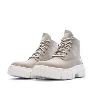 Bottines Beige Femme Timberland Greyfield Mid Lace Up vue 6