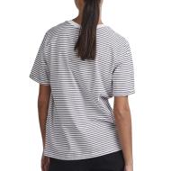 T-shirt Blanc à rayures Femme Pieces Ria vue 2