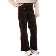 Pantalon en Velours Marron Femme Oraije Victorine pas cher