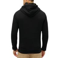 Sweat à Capuche Noir Homme Superdry Plain Hood vue 3