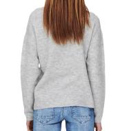 Pull Gris Clair Femme Only Camilla V-neck vue 2