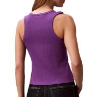 Violettes Tanktop Frau Calvin Klein Jeans A Woven Label Ansicht 2