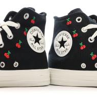 Baskets Noires Femme Converse Chuck Taylor All Star Cherries vue 7