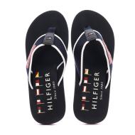 Tongs Noirs/Rouges Homme Tommy Hilfiger Patch vue 3