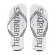 Tongs Grise Mixte Havaianas Top Logomania 2 vue 3