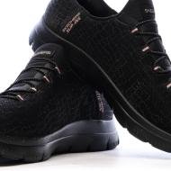 Basket Noir/Rose Femme Skechers Summits Classy Night vue 7