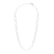 Collier Chainette Argenté Clio Blue Lila pas cher