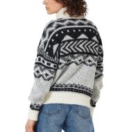 Pull Blanc/Noir Femme Noisy May Roll Neck vue 2