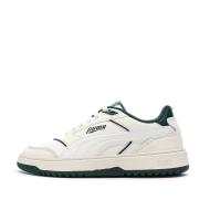 Baskets Blanches/Vertes Foncés Homme Puma Doublecourt03 pas cher