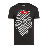 T-Shirt Noir Homme Diesel Diegor A18995 pas cher