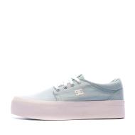 Baskets Turquoise Femme DC Shoes Trase Plat Tx pas cher