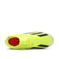 Chaussures de football Jaune Fluo Garçon Adidas X Crazyfast League vue 4