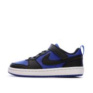Baskets Noir/Bleu Garçon Nike Court Borough Low pas cher