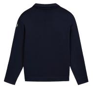 Damen-Sweatshirt mit 1/4-Reißverschluss, marineblau, TBS Craie Ansicht 2