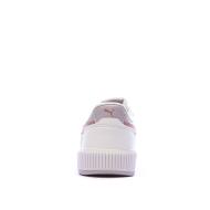 Basket Blanches/Mauves Fille Puma Carina Mia vue 3