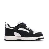 Baskets Noires/Blanches Garçon Puma Rebounds vue 2