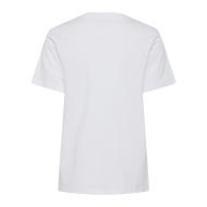T-Shirt Blanc/Rose Femme Pieces Tess vue 2