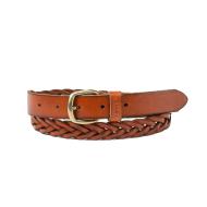 Ceinture Levi's Tressée Marron Femme en Cuir avec Boucle Vintage pas cher