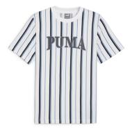 T-shirt Blanc/Bleu/Noir Homme Puma Squad Aop pas cher