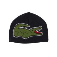 Coffret cadeau bonnet et écharpe en crocodile unisexe Marine Lacoste RB1515 vue 2