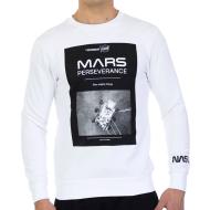 Sweat Blanc Homme Nasa 03S pas cher