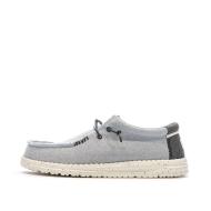 Chaussures Grises Clair Homme Hey Dude Wally Sport Mesh pas cher