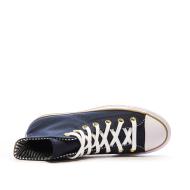 Baskets Noires Femme Converse All Star Lift Platform Herringbone vue 4