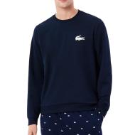 Sweat Marine Homme Lacoste Fleece pas cher
