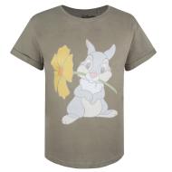 T-Shirt Kaki Femme Disney Thumper Flower pas cher