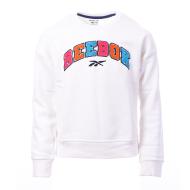 Sweat Blanc Fille Reebok pas cher